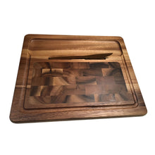Load image into Gallery viewer, Acacia Carving Board & Serving Tray (with Knife)