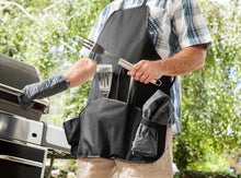 Load image into Gallery viewer, BBQ Apron Tote Pro Grill Set
