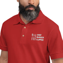Load image into Gallery viewer, "Chief Burger Flipper" Embroidered Dad Polo
