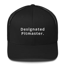 Load image into Gallery viewer, &quot;Designated Pitmaster&quot; Embroidered Trucker Cap
