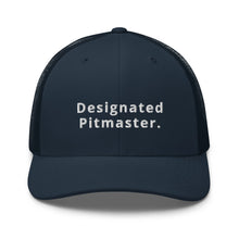 Load image into Gallery viewer, &quot;Designated Pitmaster&quot; Embroidered Trucker Cap
