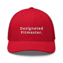 Load image into Gallery viewer, &quot;Designated Pitmaster&quot; Embroidered Trucker Cap
