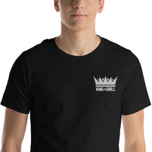 Load image into Gallery viewer, "King of the Grill White" Embroidered T-Shirt
