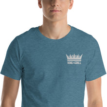 Load image into Gallery viewer, "King of the Grill White" Embroidered T-Shirt
