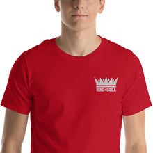 Load image into Gallery viewer, "King of the Grill White" Embroidered T-Shirt
