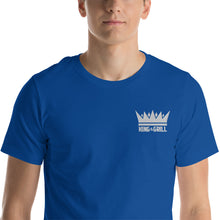 Load image into Gallery viewer, "King of the Grill White" Embroidered T-Shirt
